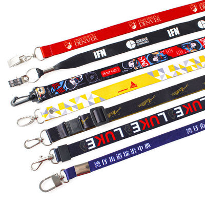 Sleutelhanger Lanyard Riem Custom Logo Polyester voor nek Lanyard Accessoires