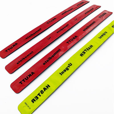 Waterdicht Custom Bulk pvc Snap Slap Reflectieve Armband voor religieuze organisaties