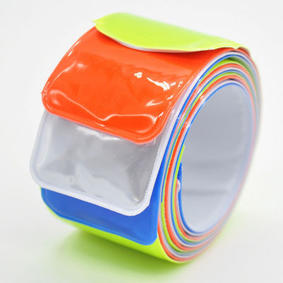 Waterdicht Custom Bulk pvc Snap Slap Reflectieve Armband voor religieuze organisaties
