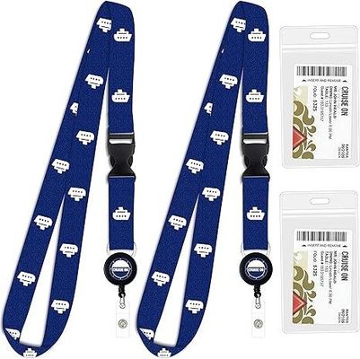 1 Kleurenprintmethode Sublimatie-lanyards met logo polyestermateriaal personaliseren