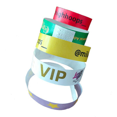 Eenmalig polsband voor identificatie bij evenementen/festivals/parken Aanpasbaar waterdicht