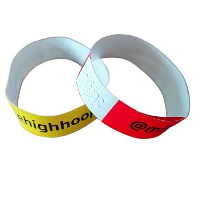Eenmalig polsband voor identificatie bij evenementen/festivals/parken Aanpasbaar waterdicht