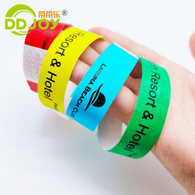 Eenmalig polsband voor identificatie bij evenementen/festivals/parken Aanpasbaar waterdicht