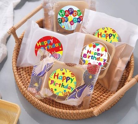 500pcs Kinderen Cartoon Gelukkige verjaardag Sticker Kleverige sticker voor feest decoratie