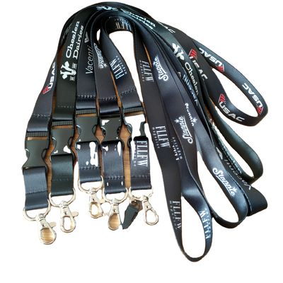 Custom Sublimatie Lanyards voor reisbureau 1 Kleurenprinting en Veiligheidsboei
