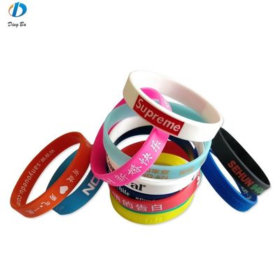 Custom Event Fundraising Silicone Ronde Armband Armband met ISO9001 Certificering
