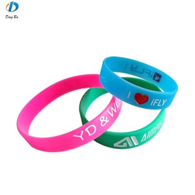 Custom Event Fundraising Silicone Ronde Armband Armband met ISO9001 Certificering