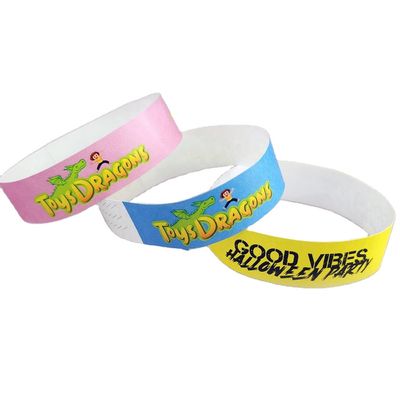 Aanpasbare Tyvek-armbanden voor elk festival of evenement 2-7 dagen Productietijd