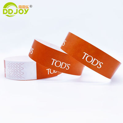 Custom Logo Tyvek Armbanden voor één keer bij volwassenen en kinderen Papieren Armband VIP Evenementen