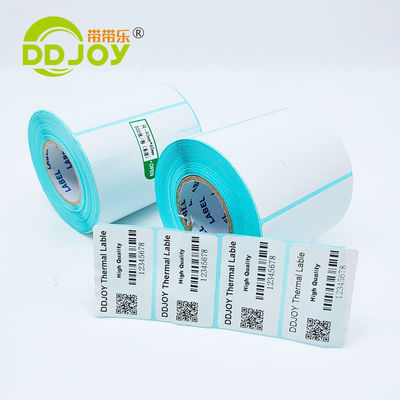 Wit digitaal drukken aangepaste sticker voor zakelijk winkelen thermisch drukken label