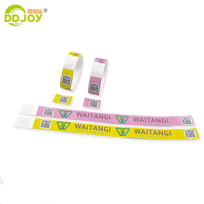 Krijg uw festival evenementen toegang gesorteerd met Custom Tyvek Armband 250 * 25mm