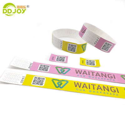 Krijg uw festival evenementen toegang gesorteerd met Custom Tyvek Armband 250 * 25mm