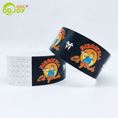 250*25mm/250*19mm waterdicht DuPont Tyvek papier polsband voor evenementen