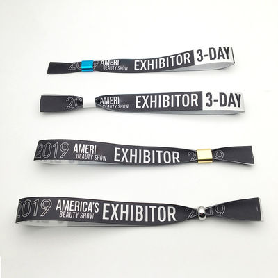 Custom Logo Stof Festival Armband voor evenementen Waterdicht en veilig slot