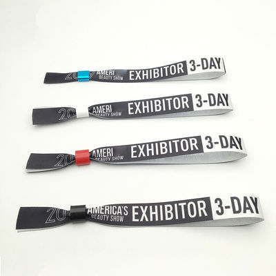 Custom Logo Stof Festival Armband voor evenementen Waterdicht en veilig slot