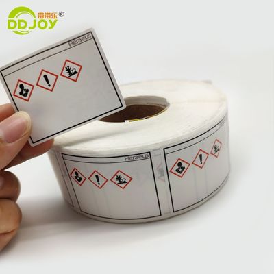 Op maat gemaakte kleurgrootte oliebestendige kleefstof rol logo label sticker voor flessen