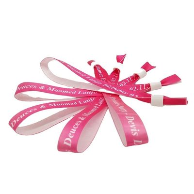 Geweven Festival Kleurrijke Custom Polyester Stoffen Armband voor Onbeperkt Gebruik Scenario's