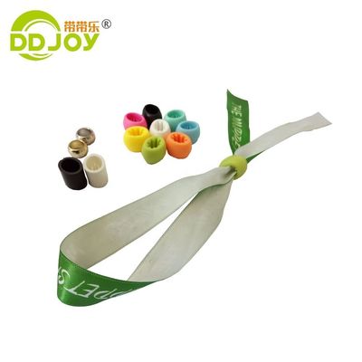 Geweven Festival Kleurrijke Custom Polyester Stoffen Armband voor Onbeperkt Gebruik Scenario's