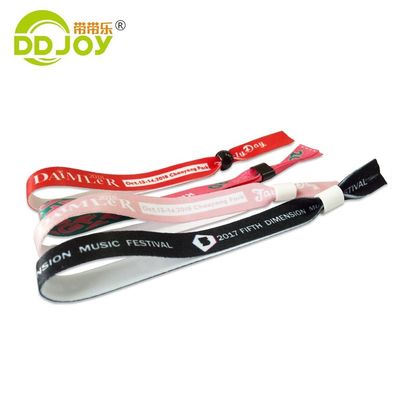 2024 Festival Evenementen Custom geweven armband voor onbeperkt gebruik scenario's en Custom Logo
