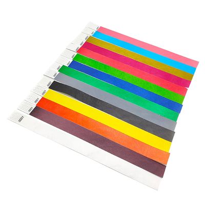 Doelgroep Eindgebruiker Blauwe leverancier/toelating Armbanden 3/4 inch Tyvek met serienummers