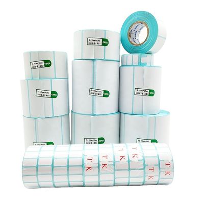 Gepersonaliseerde kleuren verzendetiketten Doos Perforated Sticker Face PP Direct Printing Paper Rolls