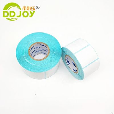 Gepersonaliseerde kleuren verzendetiketten Doos Perforated Sticker Face PP Direct Printing Paper Rolls