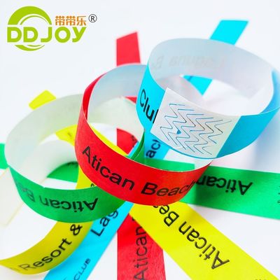 Gepersonaliseerde Armband voor feestdagen Waterdicht Wegwerppapier Tyvek Armband DDJOY