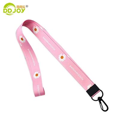 Thermische overdracht Print Flat Polyester Single Custom Sublimatie Lanyards Met Logo