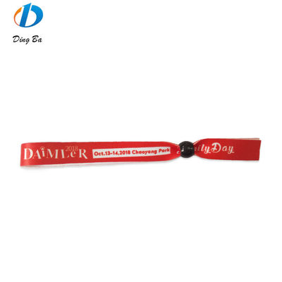 Custom Event Festival Party RFID polsbandjes met satine stof en logo tekst printing