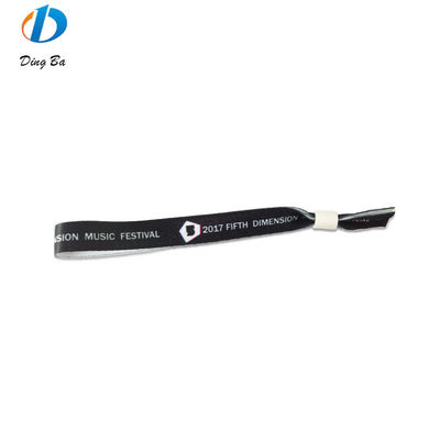 Custom Event Festival Party RFID polsbandjes met satine stof en logo tekst printing