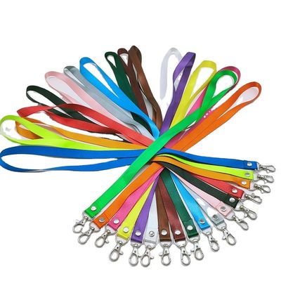 Op maat gemaakte verwarmde sleutelhanger halsband polyester touwtjes voor sleutels 900*15*0.65mm