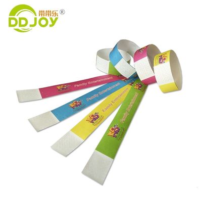 Eenkleurige druk Tyvek papieren polsbandjes voor feest festival club school park DDJOY-TW019