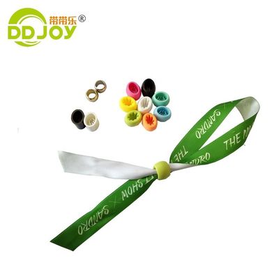 Gepersonaliseerde ontwerpen Geweven Satine Stof Armband Armband voor Sport Muziek Festival