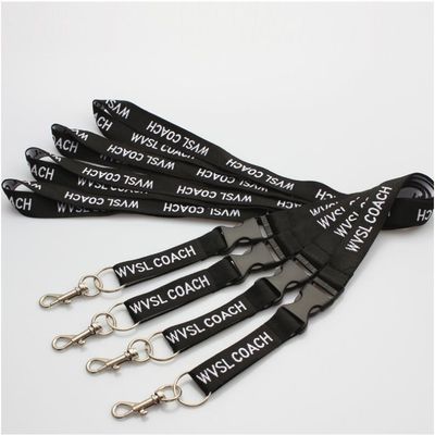 900*15*0,65mm Custom Logo Sewing Roestvrij Lanyards met warmteoverdracht staal Beed
