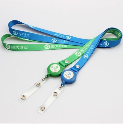 900*15*0,65mm Custom Logo Sewing Roestvrij Lanyards met warmteoverdracht staal Beed