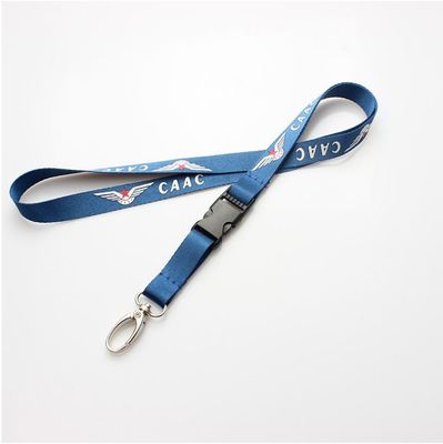 900*15*0,65mm Custom Logo Sewing Roestvrij Lanyards met warmteoverdracht staal Beed