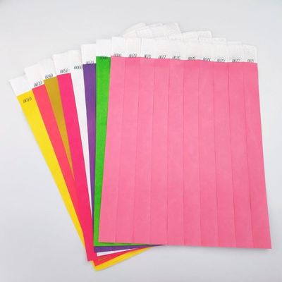 TYK1056D Chinese jaar OEM aangepaste Tyvek papieren polsband met gedrukte techniek