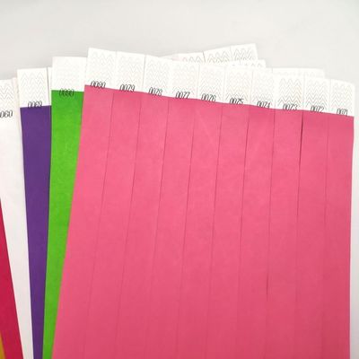 TYK1056D Chinese jaar OEM aangepaste Tyvek papieren polsband met gedrukte techniek