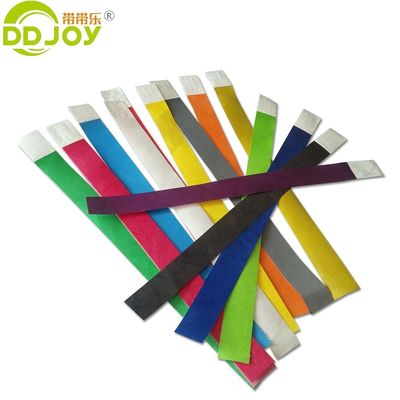 Gepersonaliseerde 3/4 inch papieren polsbandjes in vaste kleur voor VIP Club toegang bij evenementen