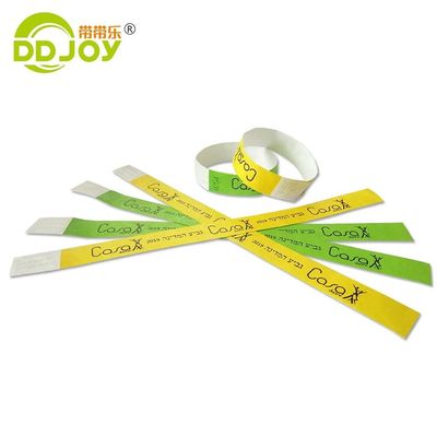 Gepersonaliseerde 3/4 inch papieren polsbandjes in vaste kleur voor VIP Club toegang bij evenementen