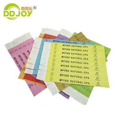 Gepersonaliseerde 3/4 inch papieren polsbandjes in vaste kleur voor VIP Club toegang bij evenementen