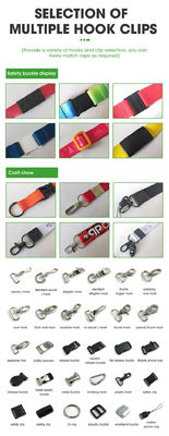 Custom Exhibition Lanyard met Sublimatie Printing en Gepersonaliseerde Sleutelhanger