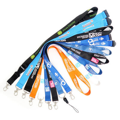 Custom Exhibition Lanyard met Sublimatie Printing en Gepersonaliseerde Sleutelhanger