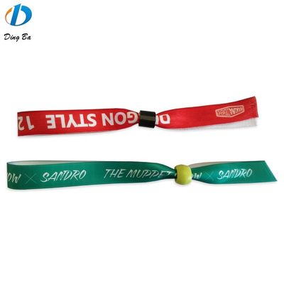Custom kleurrijke geweven festival stoffen polsbandjes perfect voor promotie versieren cadeautjes
