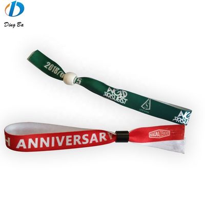 Custom kleurrijke geweven festival stoffen polsbandjes perfect voor promotie versieren cadeautjes