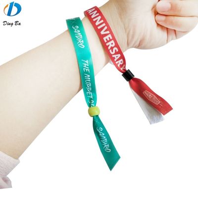 Custom kleurrijke geweven festival stoffen polsbandjes perfect voor promotie versieren cadeautjes