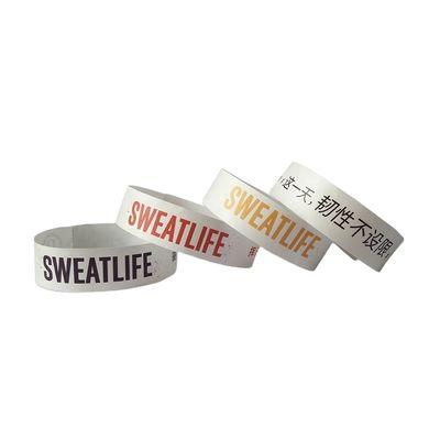 Aanpasbaar Tyvek-armband Afdrukbaar wegwerp-ID-armband voor evenementen en feesten
