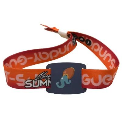 Kinderen RFID CHIP CUSTOM Plastic knop polsbanden voor festival beveiligingscontrole