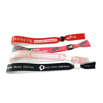 Concert Evenementen Groen Polyester Geweven Stof Gepersonaliseerde Gepersonaliseerde Armbanden Armbanden