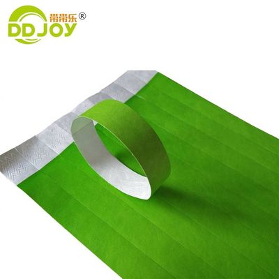Solid color polsbanden voor festivals en feesten Custom waterdichte Tyvek polsband
